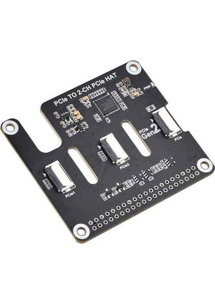 Raspberry Pi 5 Pcıe - Ffc Genişletme Kartı Için Yüksek Hızlı Performans Için Çift Kanallı Pcıe Ffc Genişletme Kartı (Yurt Dışından)