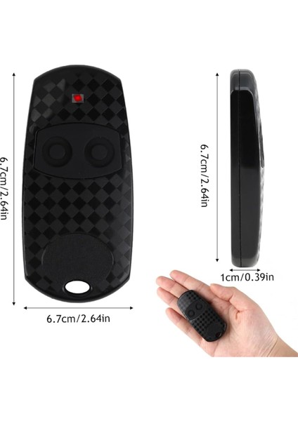 TOP-432EE Için 3 Paket Garaj Kapısı Uzaktan Kumanda Anahtarı, 433.92MHZ, Cam TOP-432EE, TOP-432EV Için Evrensel Kapı Anahtarlık Uzaktan Kumandası (Yurt Dışından)