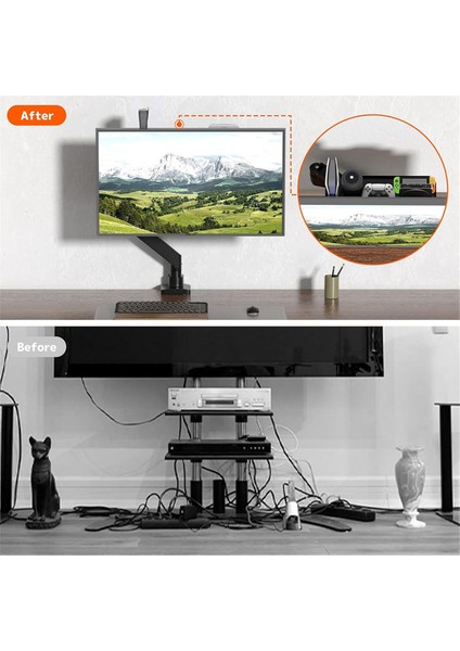 Vesa Masaüstü Bilgisayar Monitörü Tv Arka Tutucu Pc Ekran Depolama Braketi Televizyon Hoparlör Mini Pc Için (Yurt Dışından)