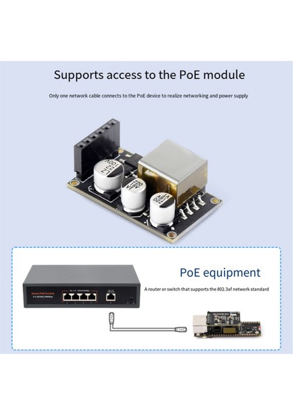 ESP32-S3 Eth Kamera Geliştirme Kartı Poe RJ45 / OV2640 OV5640 Portu / W5500 / Micro-Sd Raspberry Pi Pico Boyutu, A (Yurt Dışından)