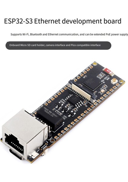 ESP32-S3 Eth Kamera Geliştirme Kartı Poe RJ45 / OV2640 OV5640 Portu / W5500 / Micro-Sd Raspberry Pi Pico Boyutu, A (Yurt Dışından)