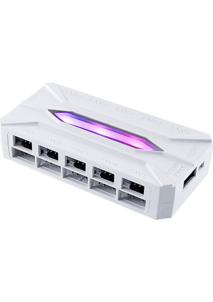 Şasi Fan Hub 10 Port Argb 3pın+Pwm 4pın Port Uzaktan Kumanda ile Donatılmıştır - Aydınlatmayı Kontrol Etme Beyaz (Yurt Dışından)