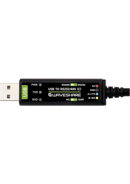 Waveshare Usb'den RS232/RS485 Seri Kablo Dönüştürücü Uzatma Kablosu FT232RNL Çip Win 7/8/10/11 ile Uyumlu (Yurt Dışından)