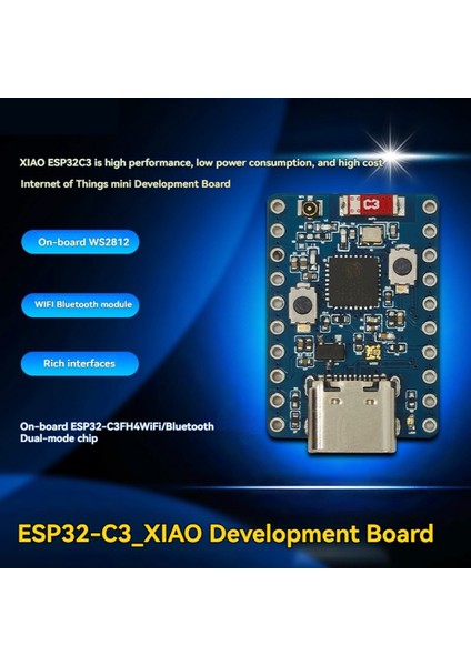 ESP32-C3-XIAO Geliştirme Kartı ESP32 Mini Geliştirme Kartı Wifi Bluetooth WS2812 ESP32-C3FH4 Geliştirme Kartı (Yurt Dışından)
