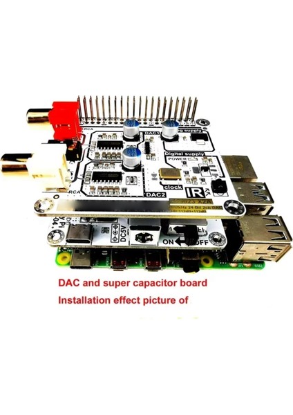 Volumio Moode Raspberry Pi 4b Dual ES9023 Kod Çözücü Dac I2S Hıfı Ağ Dijital Ses Oynatıcı Ses Kartı 3b+2b (Yurt Dışından)