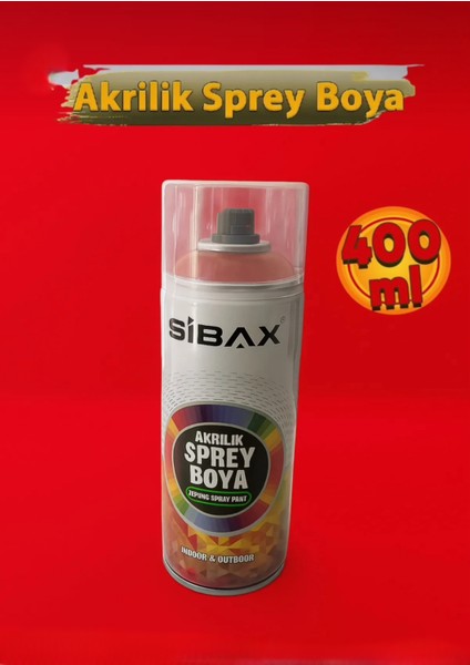 Akrilik Sprey Boya Ral 3020 Trafik Kırmızı 400 ml
