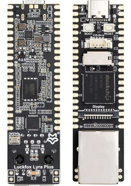 Luckfox Lyra Plus RK3506G2 Minyatür Linux Geliştirme Kartı 3 Çekirdekli Cortex-A7 Işlemci RJ45 Ethernet, B (Yurt Dışından)