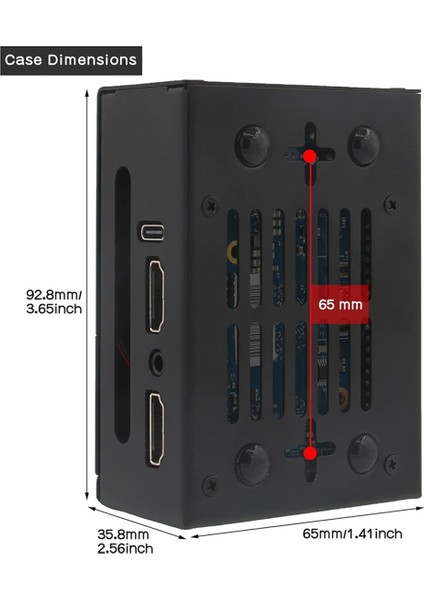 Orange Pi 5 Pro / Orange Pi 5 Max Metal Koruyucu Kılıf Soğutma Fanı Alüminyum Soğutucular (Yurt Dışından)