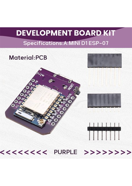 ESP8266 D1 Mını Geliştirme Kartı - Wifi Kablosuz Modülü, Seri Port, Iot Uyumlu, Gelişmiş Bağlantı Mını D1 Esp-07 (Yurt Dışından)