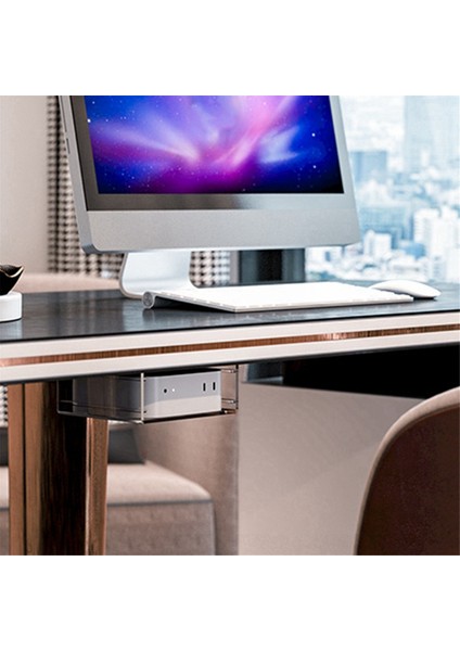 Mac Mini M4 Için Akrilik Kasa Standı Masa Altı Duvar Depolama Standı (Yurt Dışından)