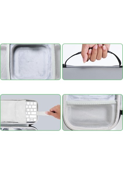 Apple Mac Mini M4/m4 Pro Için Koruyucu Seyahat Çantası - Çizilmez File Cepli Sert Taşıma Çantası Siyah (Yurt Dışından)