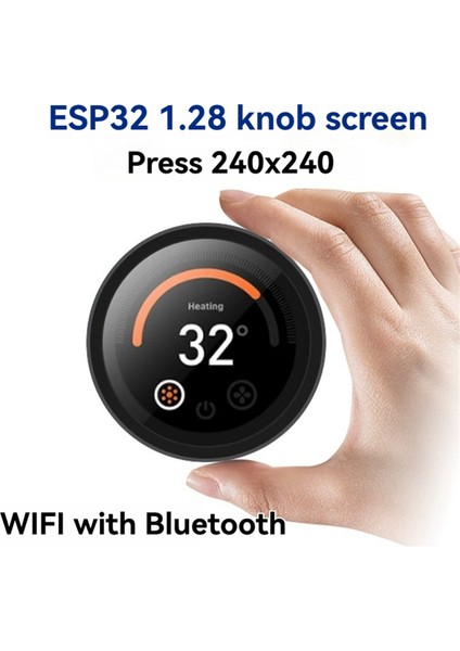 ESP32 Geliştirme Kartı C3 Lvgl Döner Ekran 1.28 Inç Yuvarlak LCD Akıllı Düğme Ekran 240X240 Bt Wıfı ile Arduino Için (Yurt Dışından)