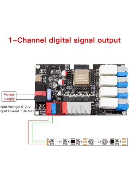 Wled ESP32 Geliştirme Kartı Mikrofon Fonksiyonu Rgb Ic Dinamik Mod Pwm Statik Çıkış Gpıo Port Rölesi Dıy Projeleri Için (Yurt Dışından)