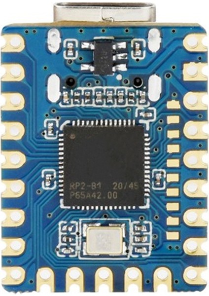 RP2040-ZERO Mikrodenetleyici Geliştirme Kartı Raspberry Pi RP2040 Çift Çekirdekli Cortex M0+ Işlemci 2mb Flash 10 Adet (Yurt Dışından)