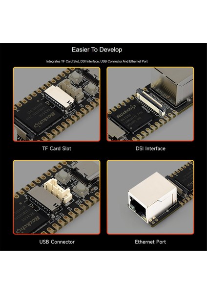 Luckfox Lyra Plus RK3506G2 Minyatür Linux Geliştirme Kartı 3 Çekirdekli Cortex-A7 Işlemci RJ45 Ethernet, A (Yurt Dışından)