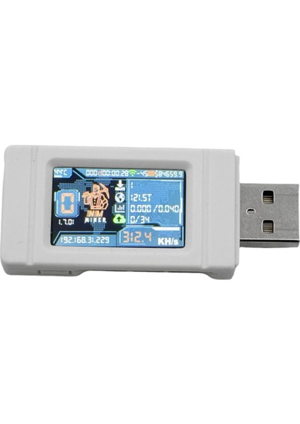 Nerdminer Nm Miner USB Miner 313KH/S Btc Solo Piyango Madencilik Madencisi Renkli Ekranlı Mini Bitcoin Btc Miner Nerd Miner (Yurt Dışından)