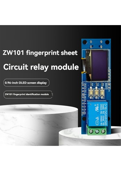ZW101 Parmak Izi Tek Kanallı Röle Modülü Kapasitif Yarı Iletken OLED Ekran STM32 Desteği Ikincil Geliştirme (Yurt Dışından)