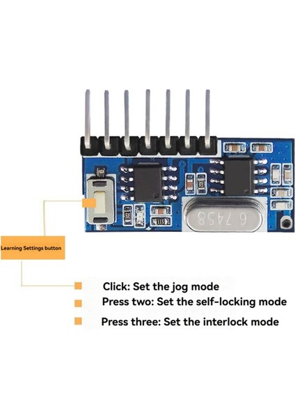 Alıcı Modülü Verici Kod Çözme Alıcı Jog Kendiliğinden Kilitlenen Kilit Kontrol Modülü 433MHZ Uzaktan Kumandalı (Yurt Dışından) fiyatları