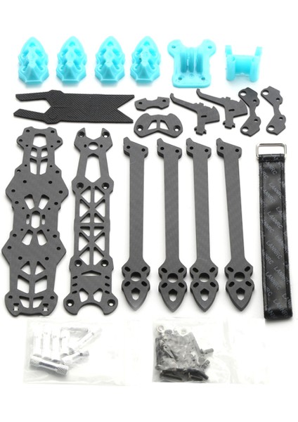 Mark4 7 Inç 295MM Quadcopter Çerçeve Kiti 5mm Kol, 7 Inç Fpv Serbest Stil ve Rc Yarış Drone'u Için Mavi Baskı ile (Yurt Dışından)