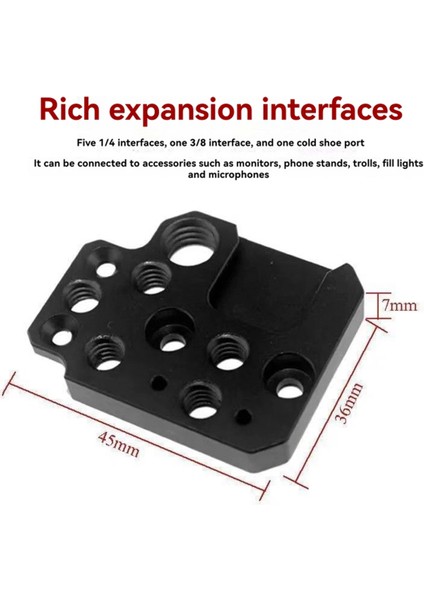 Djı Ronin Rs3/rs2/rsc2/sc/s Gimbal Sabitleyici Uzatma Plakası 1/4 3/8 Inç Delik Soğuk Pabuç (Yurt Dışından) fiyatları