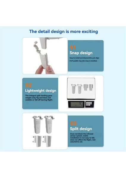 Djı Flip Drone Için Iniş Takımı Hafif Yükseltme Bölünmüş Tripod Djı Flip Drone Aksesuarları (Yurt Dışından) fırsatları