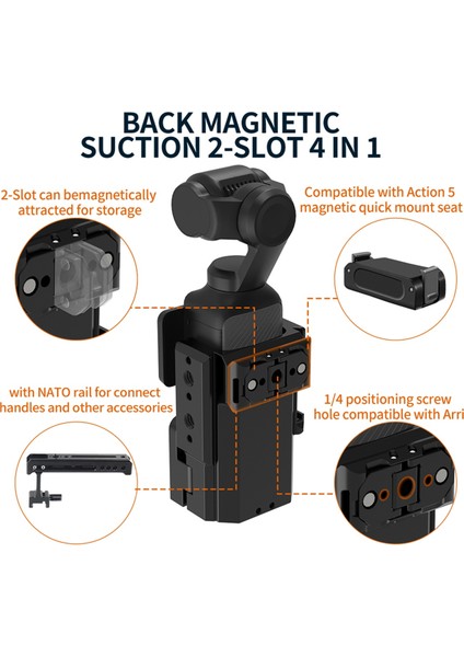 Djı Osmo Pocket 3 Koruma Çerçevesi Alüminyum Uzatma Adaptörü Hızlı Çıkarma Soğuk Ayakkabı Montaj Muhafazası Kabuk Aksesuarları (Yurt Dışından) fırsatları