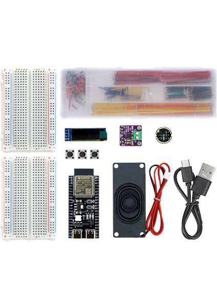 DeepsSeek Sesli Sohbet Robotu ESP32-S3 Breadboard-Kit N16R8 WROOM-1-N16R8 DevKitC-1 Geliştirme Kartı, Kendin Yap Kiti (Yurt Dışından)