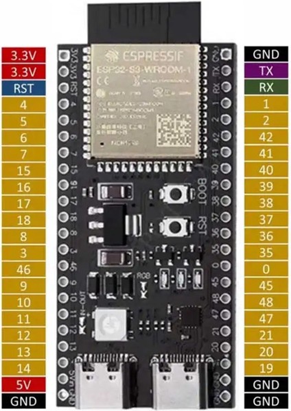 DeepsSeek Sesli Sohbet Robotu ESP32-S3 Breadboard-Kit N16R8 WROOM-1-N16R8 DevKitC-1 Geliştirme Kartı, Kendin Yap Kiti (Yurt Dışından) modelleri