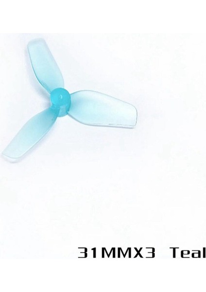 2 Çift 31MM 3 Kanatlı Pc Pervane Hafif Pervane 1.0mm Şaft METEOR65 METEOR65PRO AIR65 Quadcopter Açık Mavi (Yurt Dışından) fırsatları