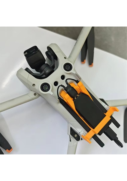 Djı Cellular 4g Modülü Için Sabit Braket Djı Mini 3pro Drone Turuncu Için Veri Kablosu Antenli Sabit Klipsli Iniş Takımı (Yurt Dışından)