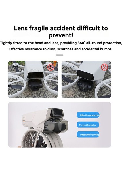 Gimbal Kamera Lens Kapağı + Silikon Lens Koruyucu Kapak Çizilmeye Karşı Dayanıklı Lens Sabit Tokalı Kapak Djı Flip Drone Aksesuarları Için (Yurt Dışından) fiyatları