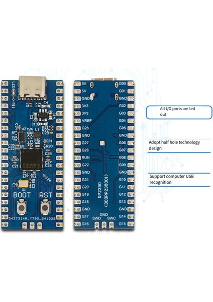 Raspberry Pi PICO2-RP2350 Geliştirme Kartı RP2350A'YA Dayalı, Mikro-Python Için, Arduino Için (Yurt Dışından)