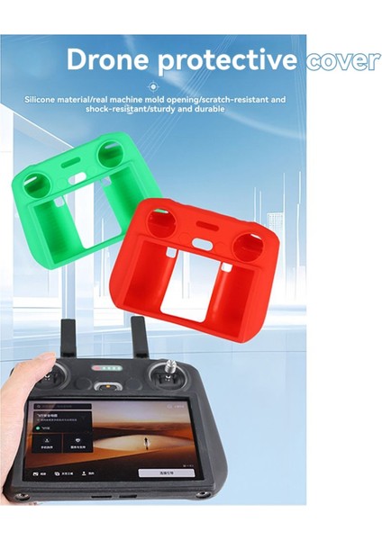 Djı Mini 3/mini 4 Pro/air 3s/mavic 3 Pro/flid Rc Uzaktan Kumanda Için Drone Silikon Kılıf Çizilmeye Dayanıklı Koruyucu Kılıf C (Yurt Dışından)