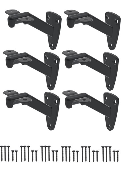 Merdiven Korkuluk Braketleri - Iç Mekan Merdivenleri Veya Dış Mekan Merdiven Desteği Için 6 Adet Korkuluk Braketi, Korkuluk Braketleri (Yurt Dışından)