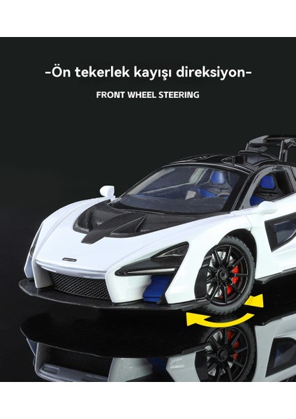 1:24 Mclaren Senna Simülasyonu Ses ve Işık Süspansiyon Alaşımlı Araba Modeli Oyuncak (Yurt Dışından)