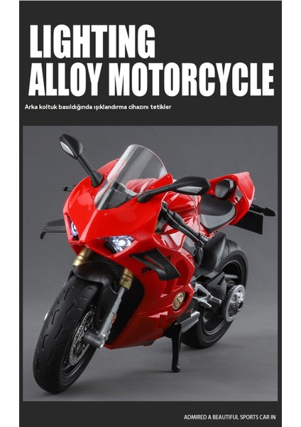 1:9 Ducati V4S Alaşımlı Motosiklet Lokomotif Modeli (Yurt Dışından) fırsatları