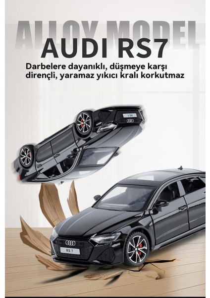 1:32 Audi Rs7 Alaşım Spor Araba Ses ve Işık Kapı Açma Süsleri (Yurt Dışından) indirimleri