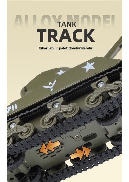 Büyük Boy M4 Sherman Tankı Spreylenebilir Çocuk Oyuncak Modeli (Yurt Dışından) indirimleri
