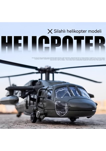 1:64 Black Hawk Savaş Helikopteri Alaşım Model Seti (Yurt Dışından) fiyatları