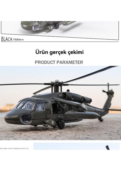 1:64 Black Hawk Savaş Helikopteri Alaşım Model Seti (Yurt Dışından) indirimleri