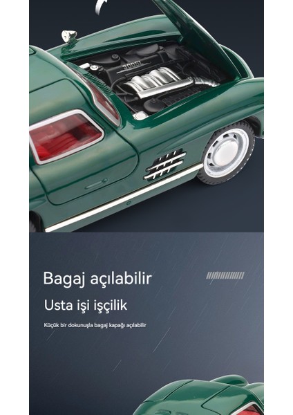 1:32 Ben 300SL Alaşım Model Klasik Araba (Yurt Dışından)