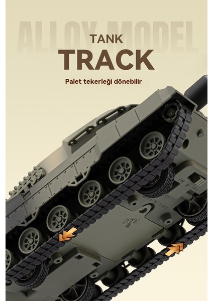 Simülasyon Leopard 2 Ana Savaş Tankı Alaşım Model Oyuncak Araba (Yurt Dışından)