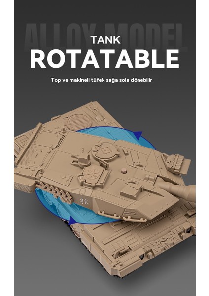 Simülasyon Leopard 2 Ana Savaş Tankı Alaşım Model Oyuncak Araba (Yurt Dışından)