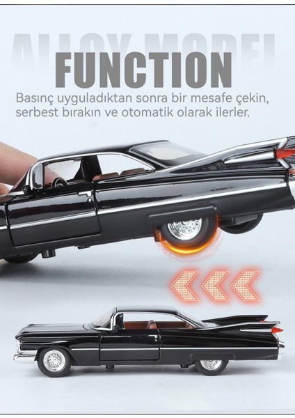 1:32 Cadillac Büyük Roket Alaşımlı Retro Araba Modeli (Yurt Dışından) fiyatları