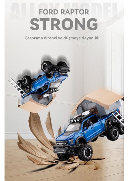 1:24 Ford Raptor F150 Rv Off-Road Alaşımlı Araç Modeli (Yurt Dışından) fiyatları