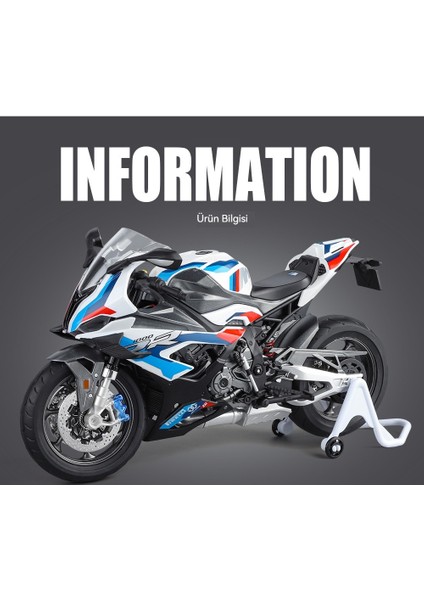 1:9 Baoma M1000RR Büyük Alaşımlı Motosiklet Modeli (Yurt Dışından) fiyatları