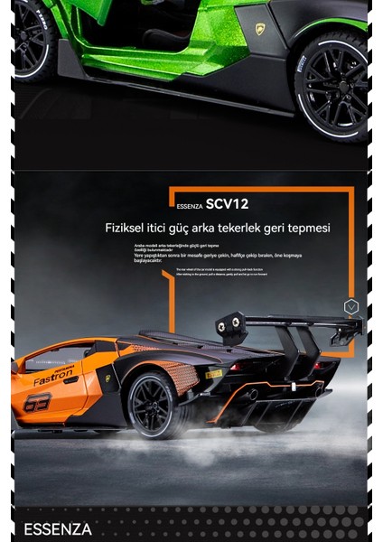 1:24 Lamborghini SCV12 Alaşımlı Araç Modeli (Yurt Dışından) fiyatları