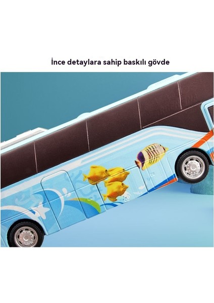 1:62 Alaşımlı Otobüs Yolcu Otobüs Modeli (Yurt Dışından) indirimleri