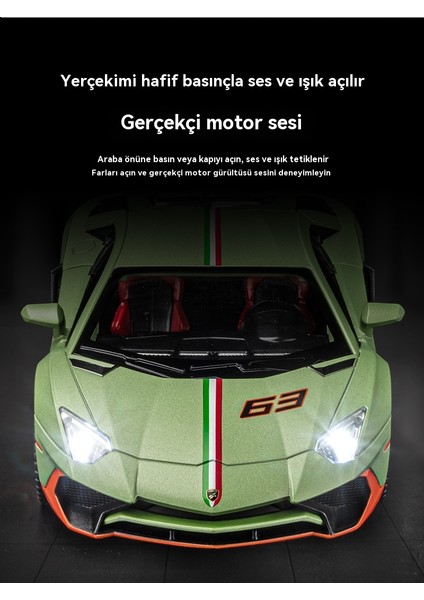 1:24 Rambo LP780 Alaşımlı Spor Araba Modeller (Yurt Dışından) modelleri