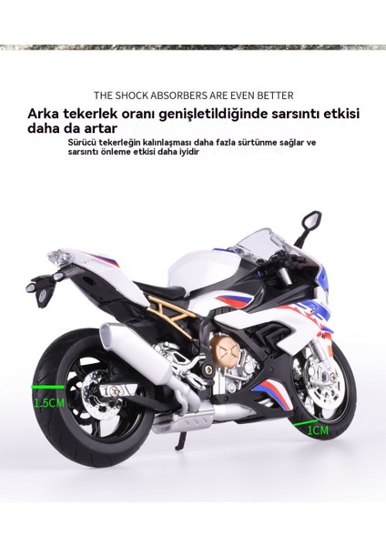 1:12 Bao MS1000RR Alaşımlı Model Motosiklet Seti (Yurt Dışından) indirimleri